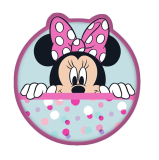 Tvarovaný mikroplyšový vankúšik Minnie Dots 02 32 cm